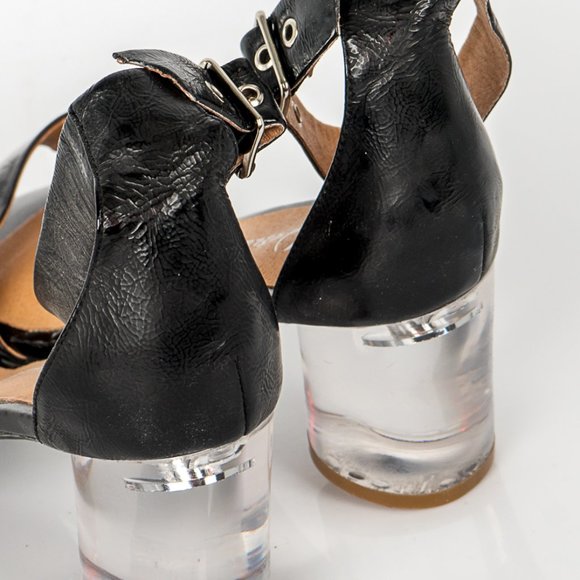 new Jeffrey Campbell Lucite/leather heels - 10 - Picture 5 of 6